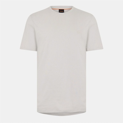 Boss Тениска Boss Mens BOSS ORANGE Tales T-Shirt with Logo Patch Premium Cotton - Grey 070