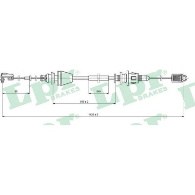Plynové lanko LPR C0146A