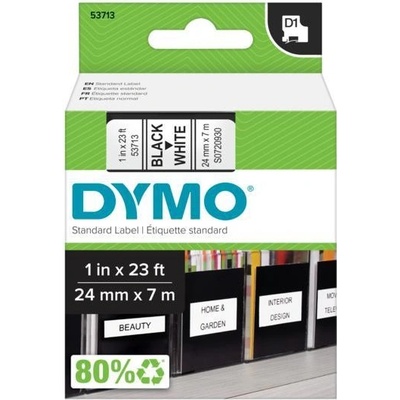 DYMO páska D1 24mm x 7m, čierna na bielej S0720930