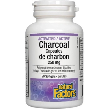 Image 1 of Natural Factors Activated Charcoal [90 Гел капсули]