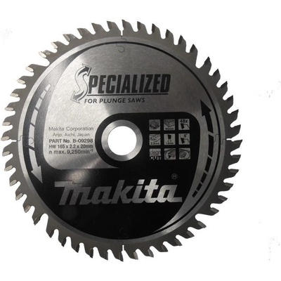 Makita pilový kotouč TK 165x20x2,2mm 48z 8°poz. B-07353