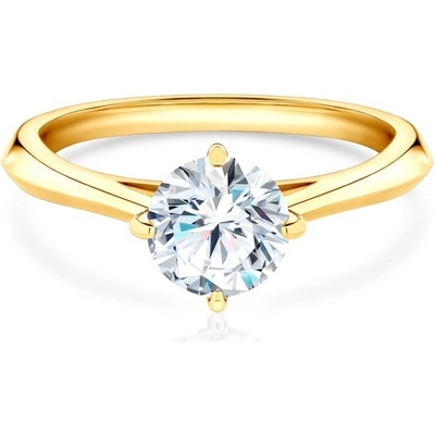 Savicki Zásnubný prsteň The Light žlté zlato laboratórny diamant DL R4 1 LAB Z