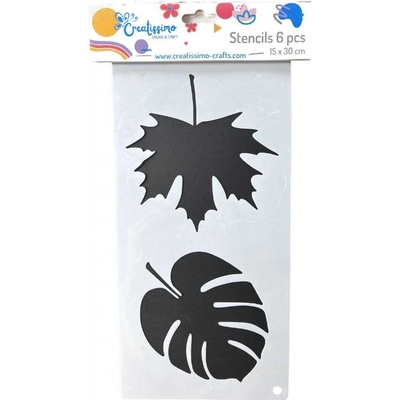 Creatissimo plastová šablona Set 6 listů 15 x 30 cm – Zboží Dáma