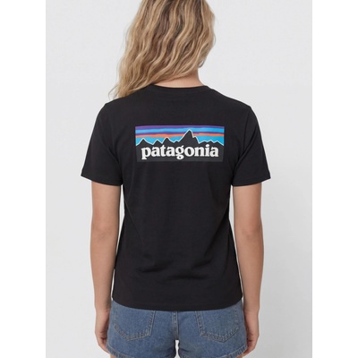 Patagonia W's P 6 Logo Responsibili Tee black