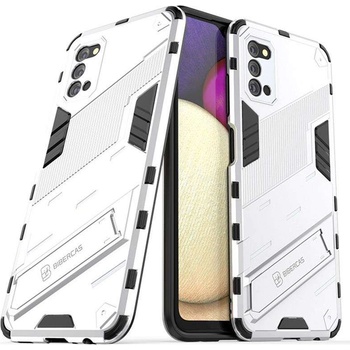 Хибриден гръб със стойка за Samsung Galaxy A03s (166.5) - бял