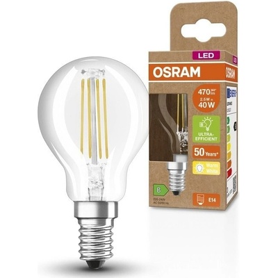 Osram Classic LED žárovka E14 2,5W 2 700K filament 4099854066290