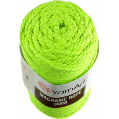 Macrame Rope 801 neon zelená 3 mm