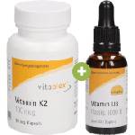 Vitaplex Капки витамин d3 + капсули витамин К2 - 30 мл витамин d3 + 90 капсули витамин К2