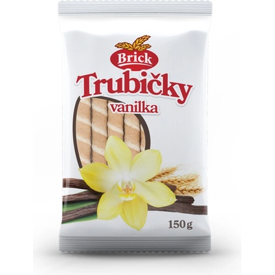 Brick Trubičky plněné vanilka 150 g