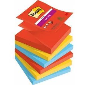 Post-it 3M Post-it® Super Sticky Z-Notes, PLAYFUL, 76x76mm, 6x90 cards
