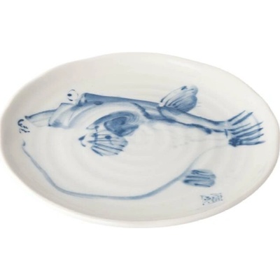 MIJ Tácka na tapas FUGU 16 cm, biela, keramika