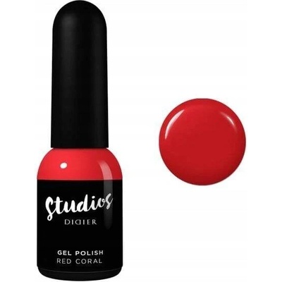 Hybridný lak Studios Didier - červený, 8 ml