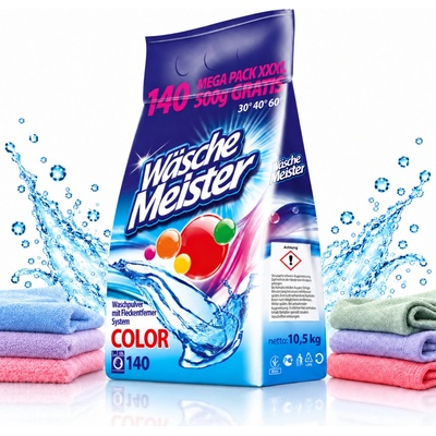 Wasche Meister Color prášek na praní barevného prádla 140 PD