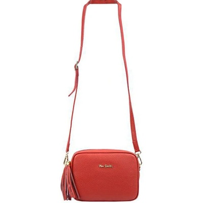 Pierre Cardin kožená crossbody kabelka červenocihlová L1501