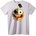 NOONEBRAND Тениска Сливане на Skull & Emoji - S, White