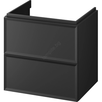 Cersanit S1021-002 - Висящ шкаф за баня под мивка MILLE 60x45 cm черен (CS0262)