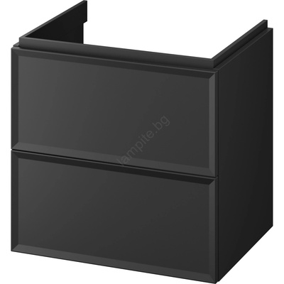 Cersanit S1021-002 - Висящ шкаф за баня под мивка MILLE 60x45 cm черен (CS0262)