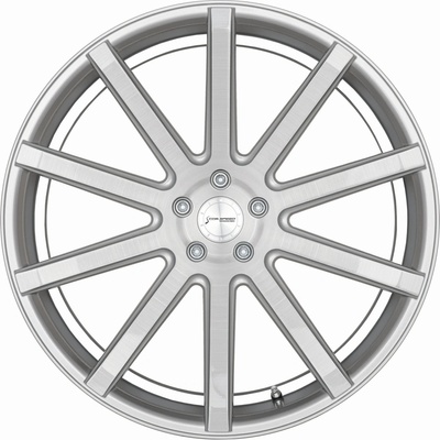 Corspeed Deville 10,5x21 5x108 ET45 silver brushed surface trim white