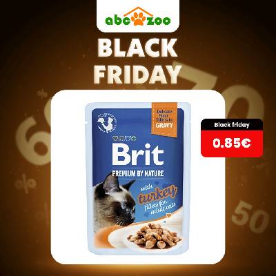BRIT - Kapsička BRIT Premium Cat Delicate Fillets in Gravy with Turkey 85 g