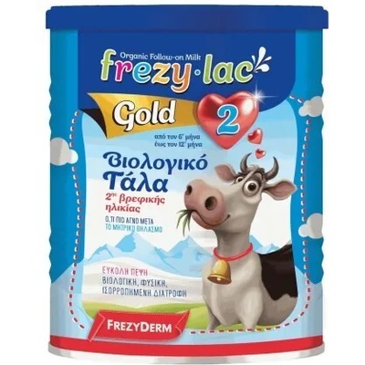 FREZYDERM Органично краве мляко на прах 6-12 м , Frezyderm Frezylac Gold 2 400gr
