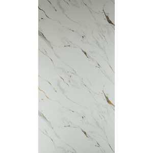 Porfloor PVC стенен панел гланц Carrara Gold ефект камък 122x280cm (PW1907-1G)