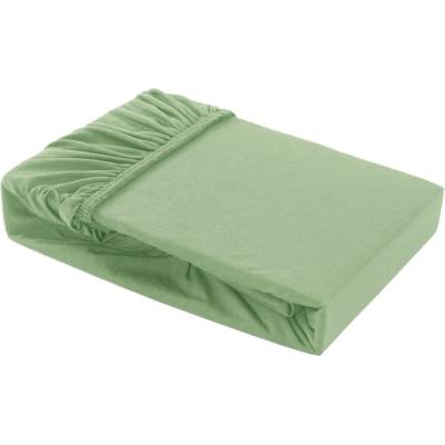 Klinmam Home bavlna napínací prostěradlo Elastan zelené 90-100x200