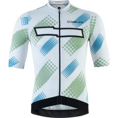 Nalini Мъжка фланелка с къс ръкав за колоездене Nalini Harlem Jersey Cycling jersey - White (056-4011-0212)