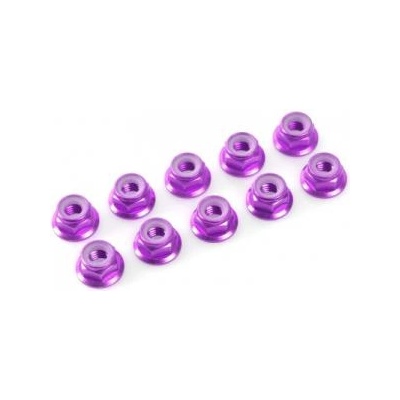 Revtec Самозаключваща се гайка с пр. m4 алуминий лилава (10)