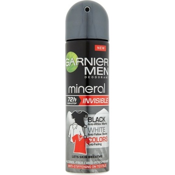 Garnier Men Mineral Invisible Black & White Colors deospray 150 ml