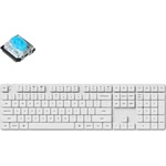 Keychron K5 Pro White QMK/VIA Full-Size Hot-Swappable Low-Profile Gateron Blue Switches (K5P-Q2) Клавиатури