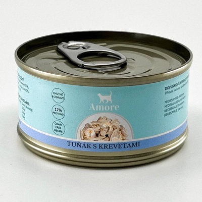 Amore cat tuňák s krevetami 24 x 70 g