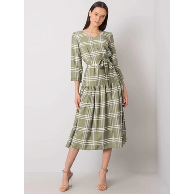 Dámske kárované šaty LK-SK-508074.39P green