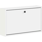 vidaXL Стенно шкафче за обувки BREDA 71 x 17 x 43 см Бяло (897505)