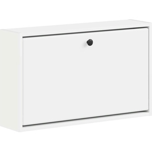 vidaXL Стенно шкафче за обувки BREDA 71 x 17 x 43 см Бяло (897505)