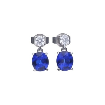 Diamonfire Luxusní stříbrné náušnice E5978