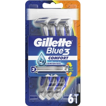 Gillette Blue 3 Мъжка самобръсначка Comfort, 6 броя