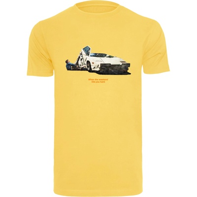Mister Tee Тениска Weekend Wolf Tee taxi yellow XLUB-MT1484-02704 - Черен, размер L