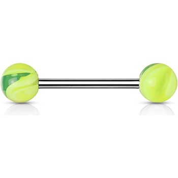 Šperky4U piercing do jazyka akrylát PJ01096-G