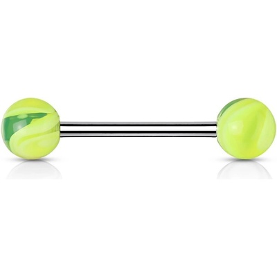 Šperky4U piercing do jazyka akrylát PJ01096-G