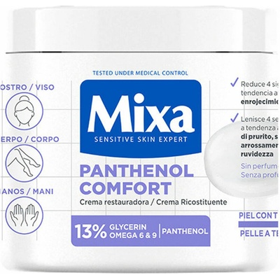 Mixa Panthenol Comfort Restoring Cream Obnovujúci telový krém na pokožku so sklonom k atopii 400 ml