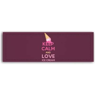 Fotoobraz 150x55 cm panorama Keep calm and love ice cream