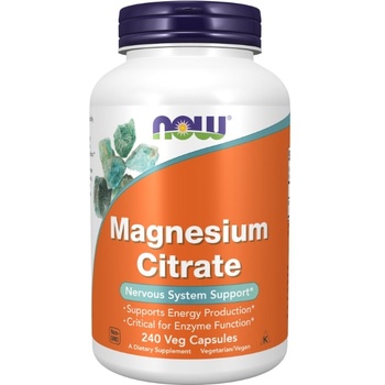 NOW Magnesium Citrate, 240 капсули, Now