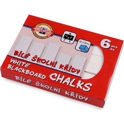 Stoklasa Školní křídy bílé 6 ks bílá