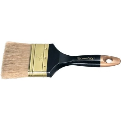 MTX Четка плоска " Профи" 2" , естествен косъм с дървена дръжка mtx