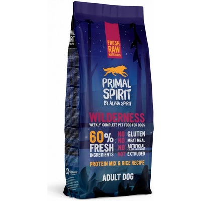 Primal Spirit Dog 60% Wilderness Food 12 kg