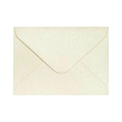 Ozdobné obálky Pearl - 7 x 10 cm, 150 g/m2, perleťové, krémové, 10 ks