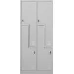 RFG Гардероб RFG, двоен, метален, Z-образни врати, 800 х 450 х 1850 mm, сив (4035180111)