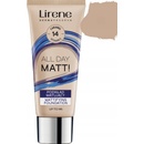 Lirene Nature Matte zmatňujúci fluidný make-up pre dlhotrvajúci efekt 14 Caramel 30 ml