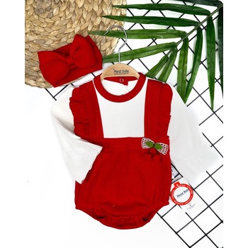 Myrat Baby Боди черешка за бебе с лента за глава