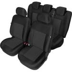  Пълен Комплект Тапицерия Kegel за предни+задни седалки на Volkswagen Golf 7 VII 2012-2019 Черна Текстил